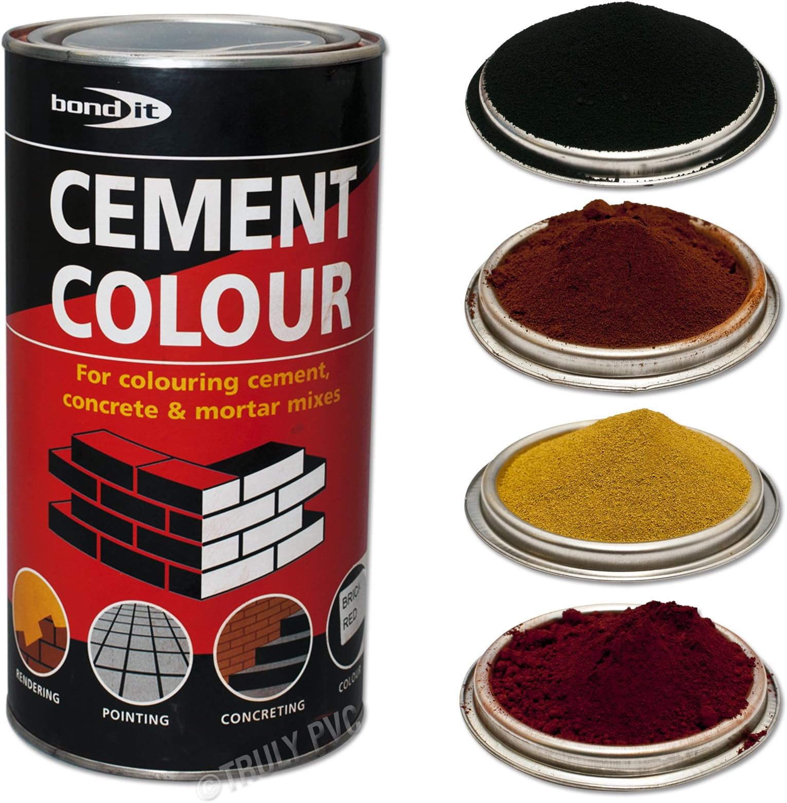 Bond-It BDH060R Powdered Cement Dye Mortar Tone (6 Pack) - Brick Red
