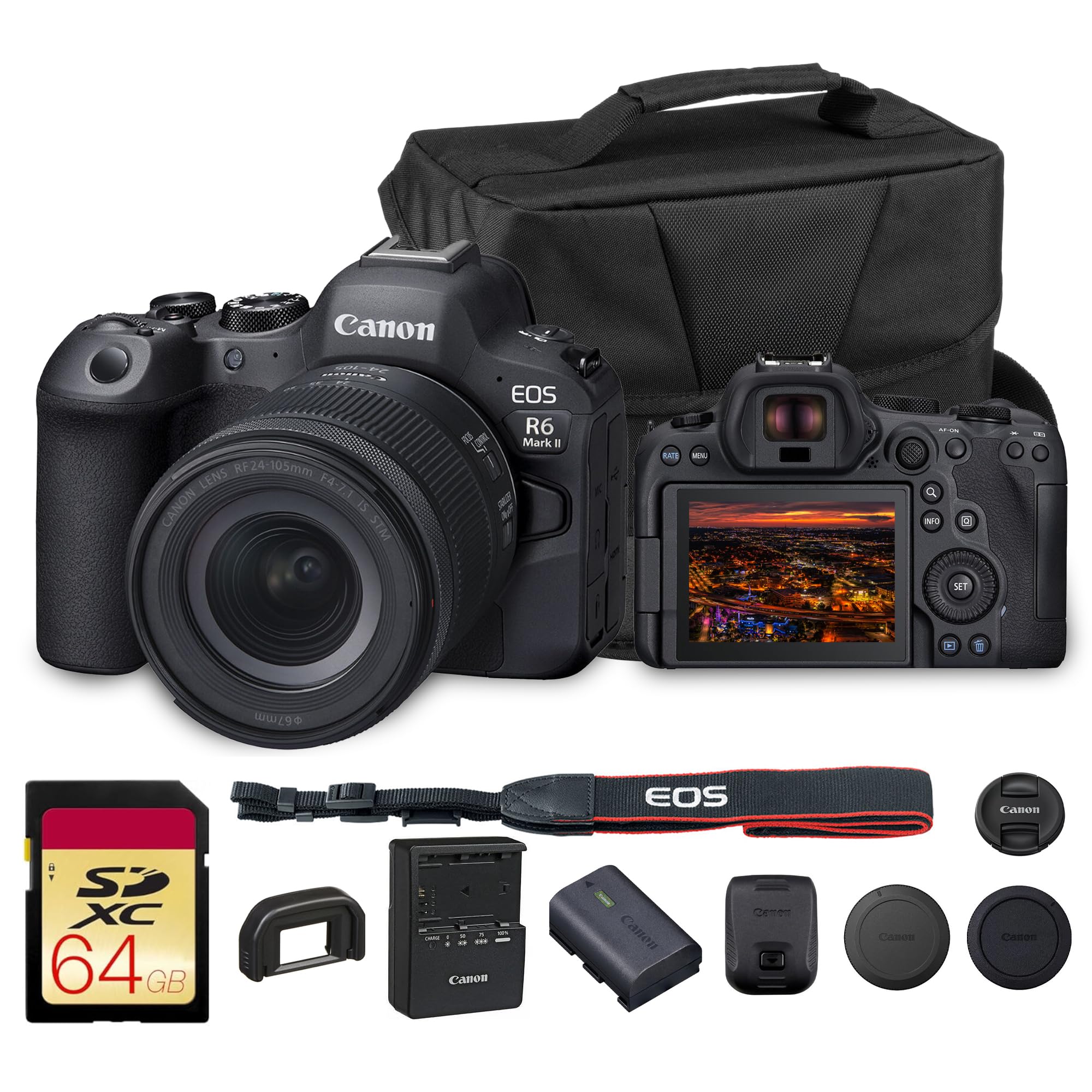 Amazon.com : Canon EOS R6 Mark II Mirrorless Camera with RF 24