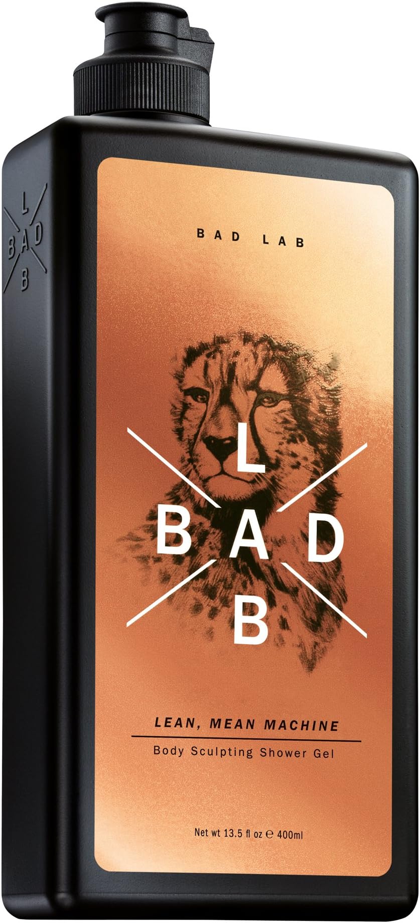 Bad Lab Lean, Mean Machine Shower Gel | Post-Workout Body Sculpting Body Wash for Men Enriched with Skin-Fatigue Fighting Chronodyn™ and Rejuvenating Dragon’s Blood (400ml)