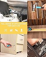 Vista 5 de Essential Man's - Kit de caja de herramientas pequeña para casa, juego de llaves de vaso para el nuevo hogar, mini juego de herramientas