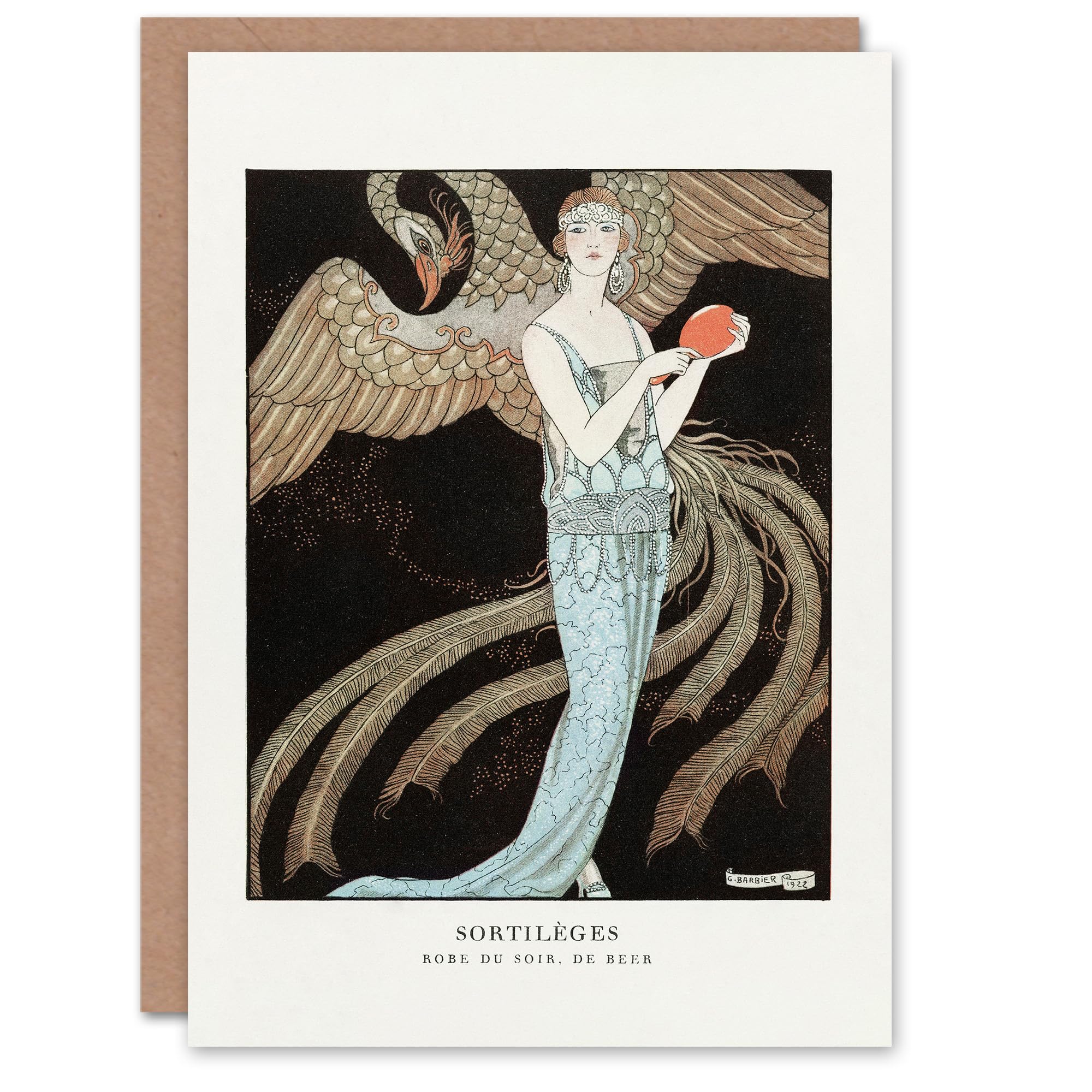 Artery8 George Barbier Art Card Spells Vintage Fashion Advert