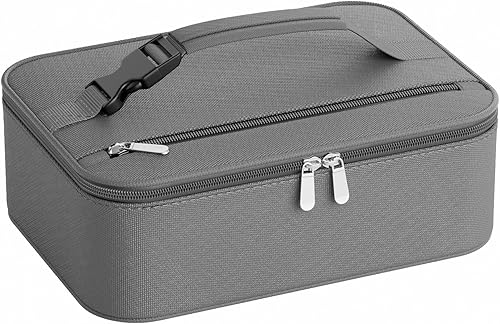 Miniatura 16 de Lonchera portátil para calentar alimentos - Fiambrera térmica para adultos - Bolsa térmica eléctrica con asa de hebilla, bolsas térmicas para