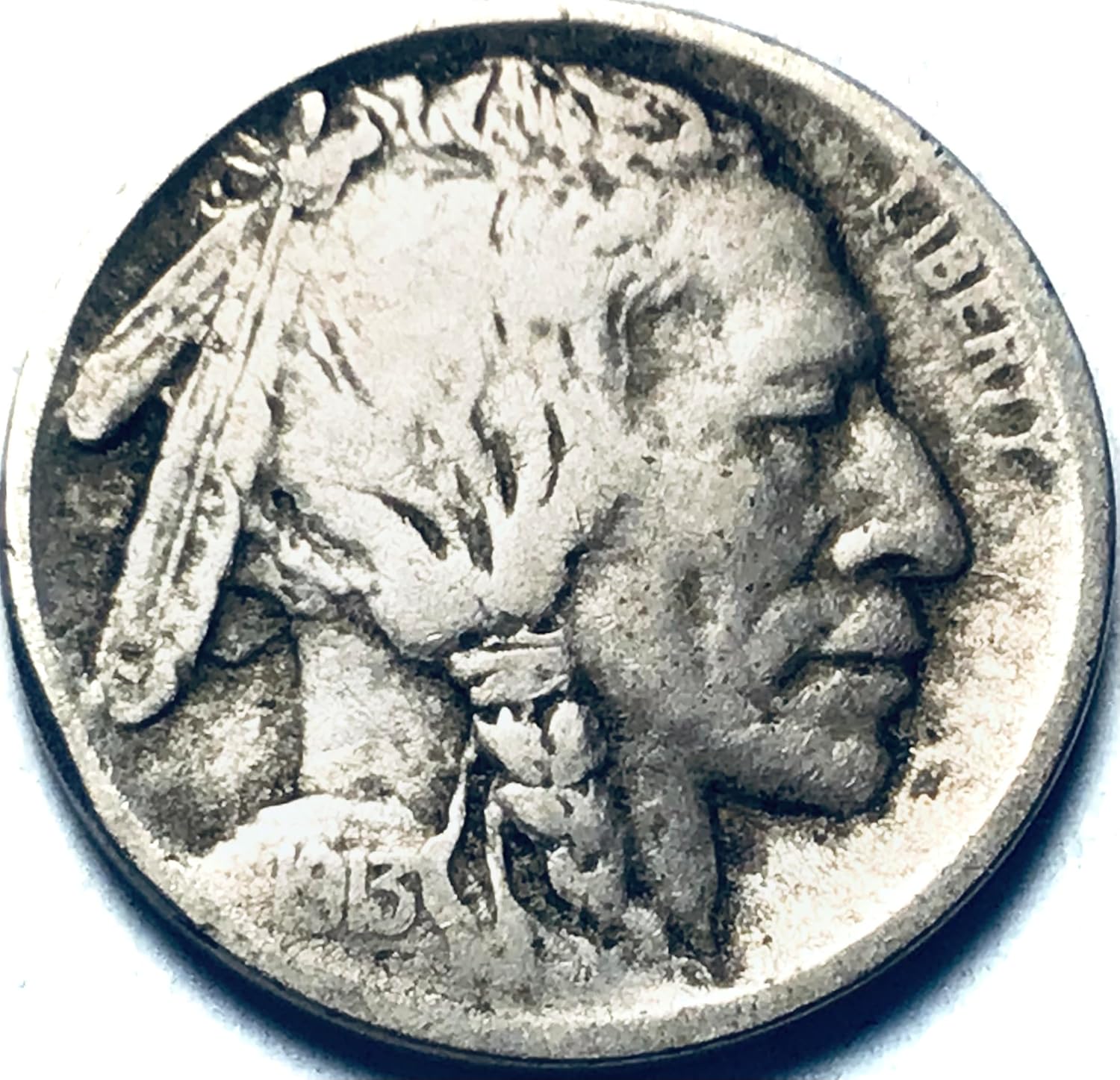 1913 S Buffalo Indian Type 1 Nickel Very Fine