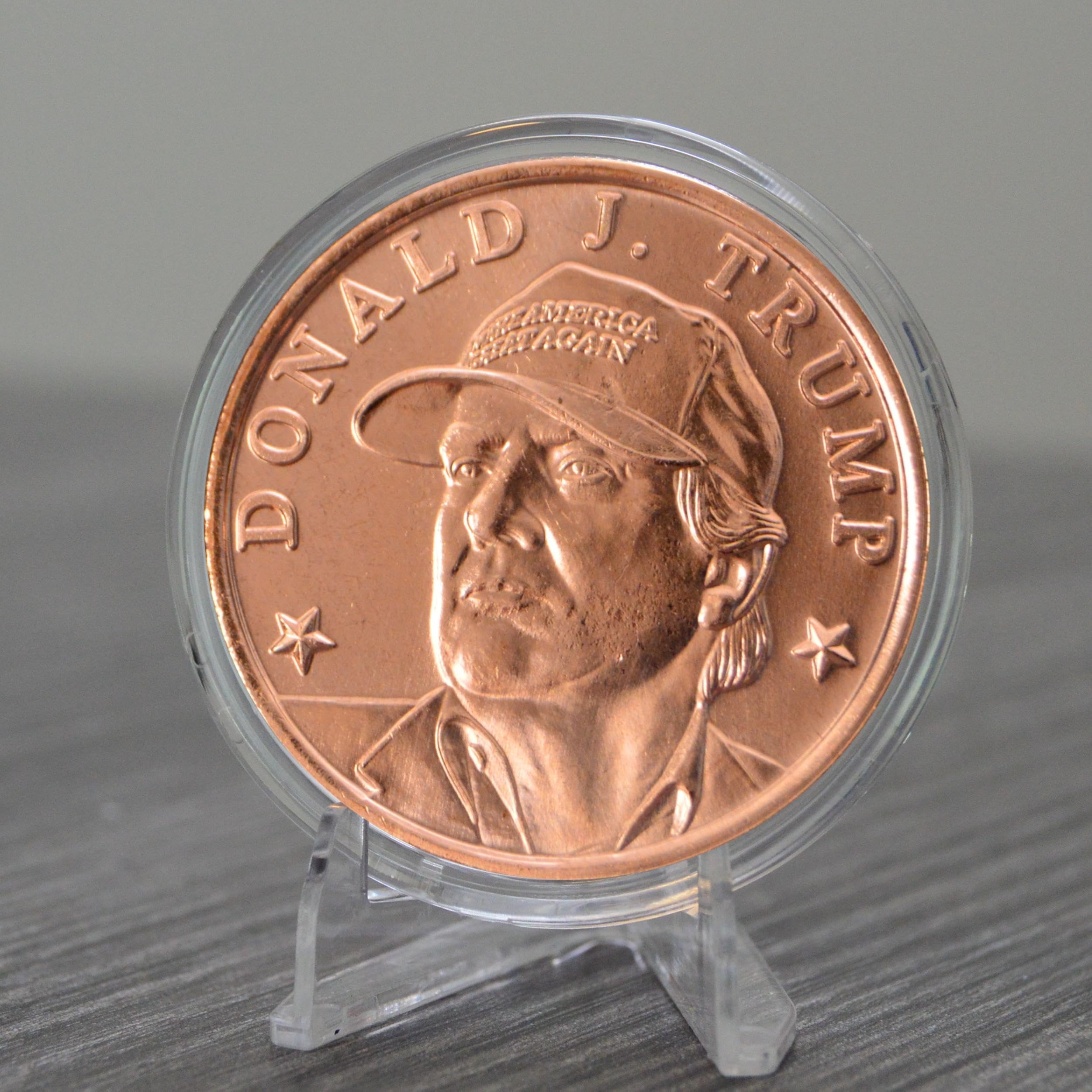 Amazon.com: Donald J. Trump MAGA Hat Commemorative 1 oz Pure .999