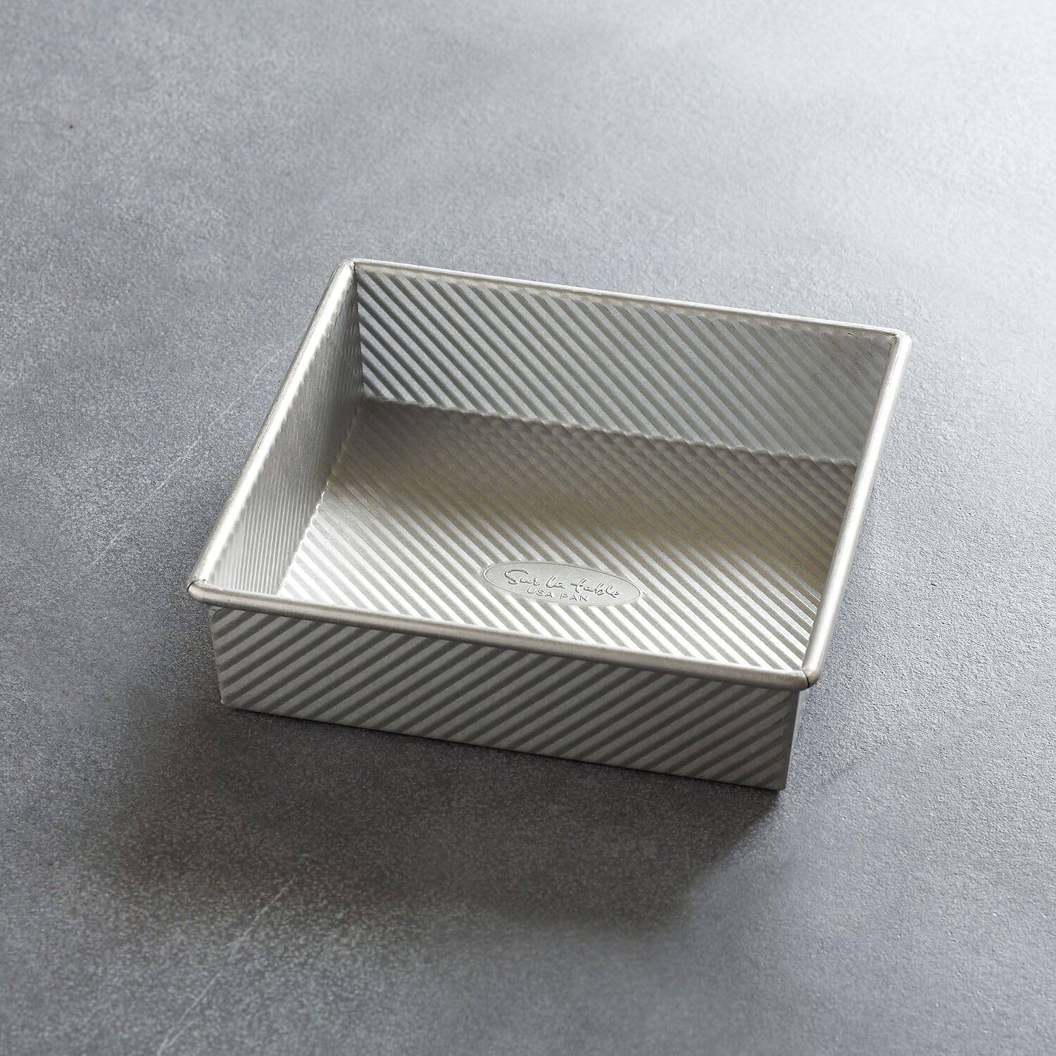 Sur La Table Platinum Pro Square Cake Pan, 8", Silver