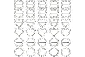 Framendino Crystal Rhinestone Buckles for Crafts and Clothing Adornment