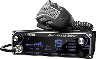 Uniden BEARCAT 980 40- Channel SSB CB Radio with Sideband NOAA WeatherBand,7- Color Digital Display PA/CB Switch and Noise Cancelling Mic, Wireless Mic Compatible