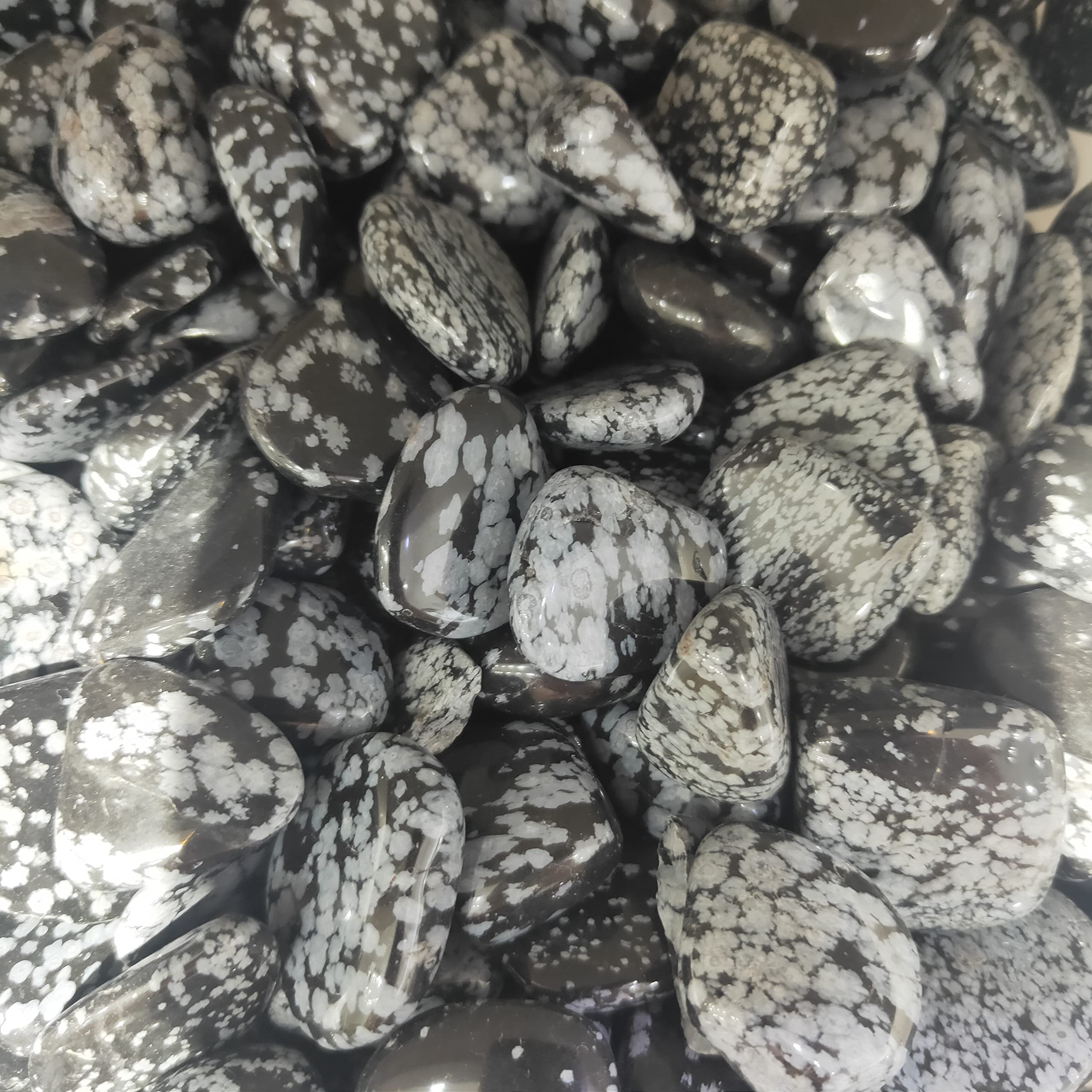 Cristal 100g-1kg Copo de Nieve obsidiana Grava Piedras Naturales y Cristales brujería pecera jardín paisajismo decoración (Size : 400g)