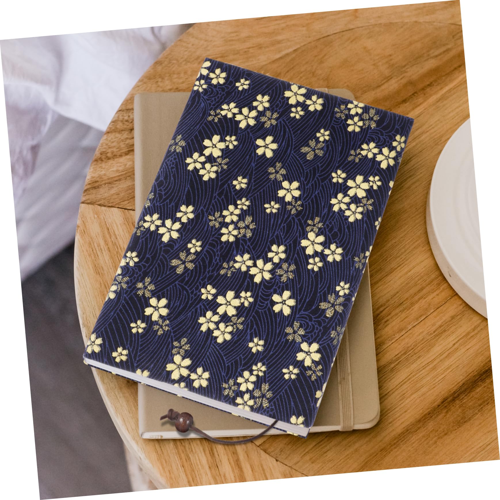 Copertina Libro in Stoffa Blu, Protezione Decorativa e Book Sleeve | Decorazioni Scuola, Libro Protettivo Buona Adesione, Uso Personale e Business