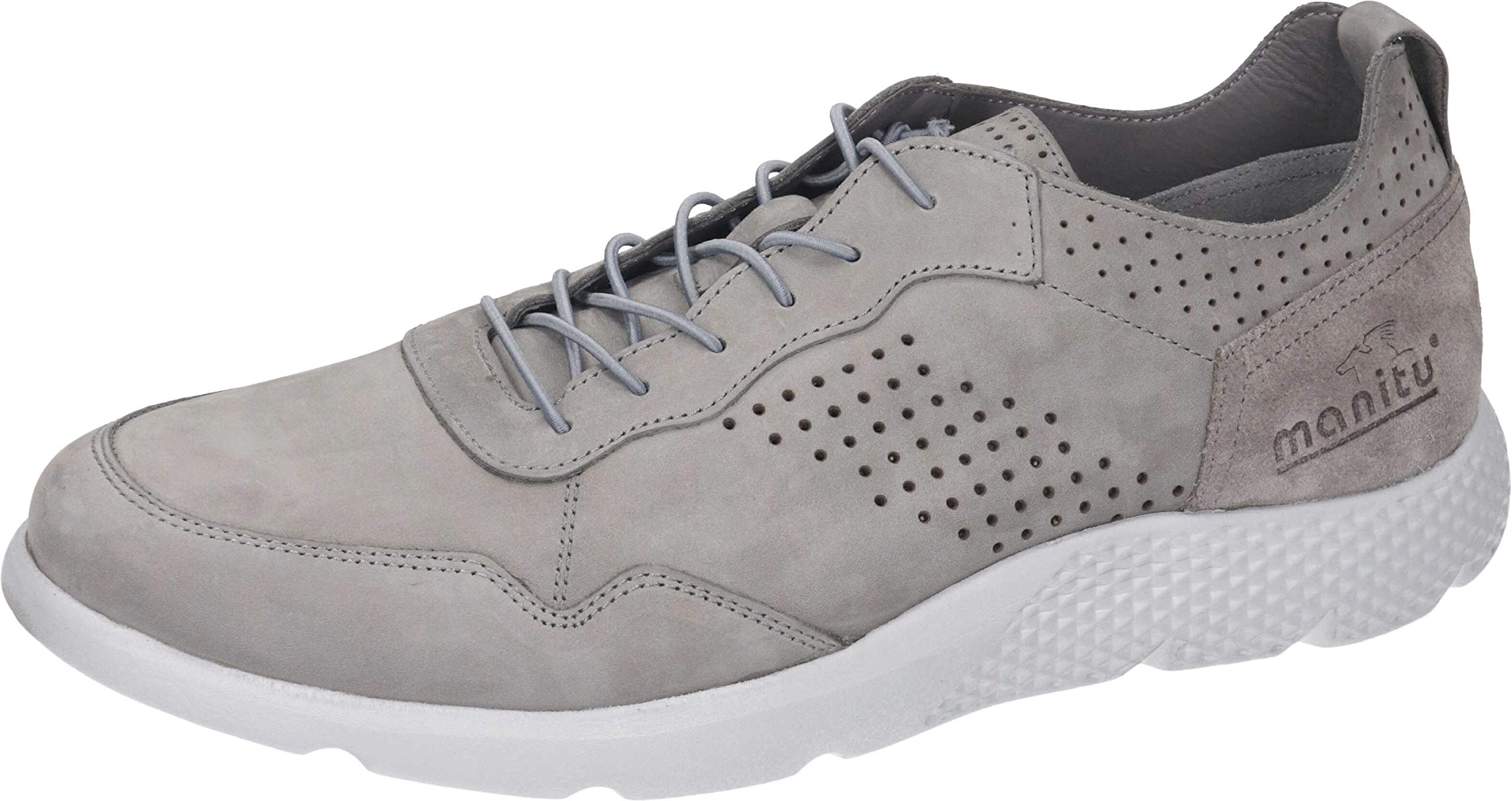 Manitu Men's lace-up Trainers, lightgrey, 9.5 UK