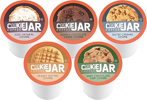 Miniatura 8 de Cookie Jar Café con sabor a mantequilla de maní, cápsulas reciclables, compatible con Keurig K-Cup 2.0, 40 unidades