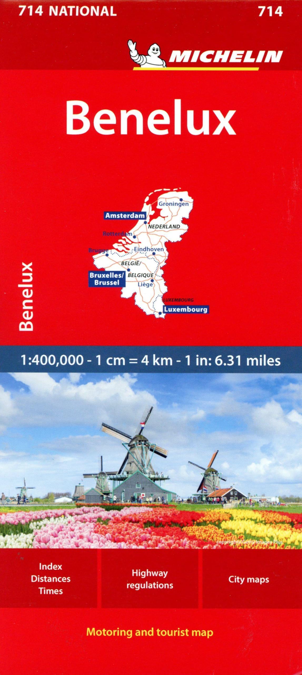 Michelin Benelux Map 714: Belgium, The Netherlands, Luxembourg (Maps/Country (Michelin))