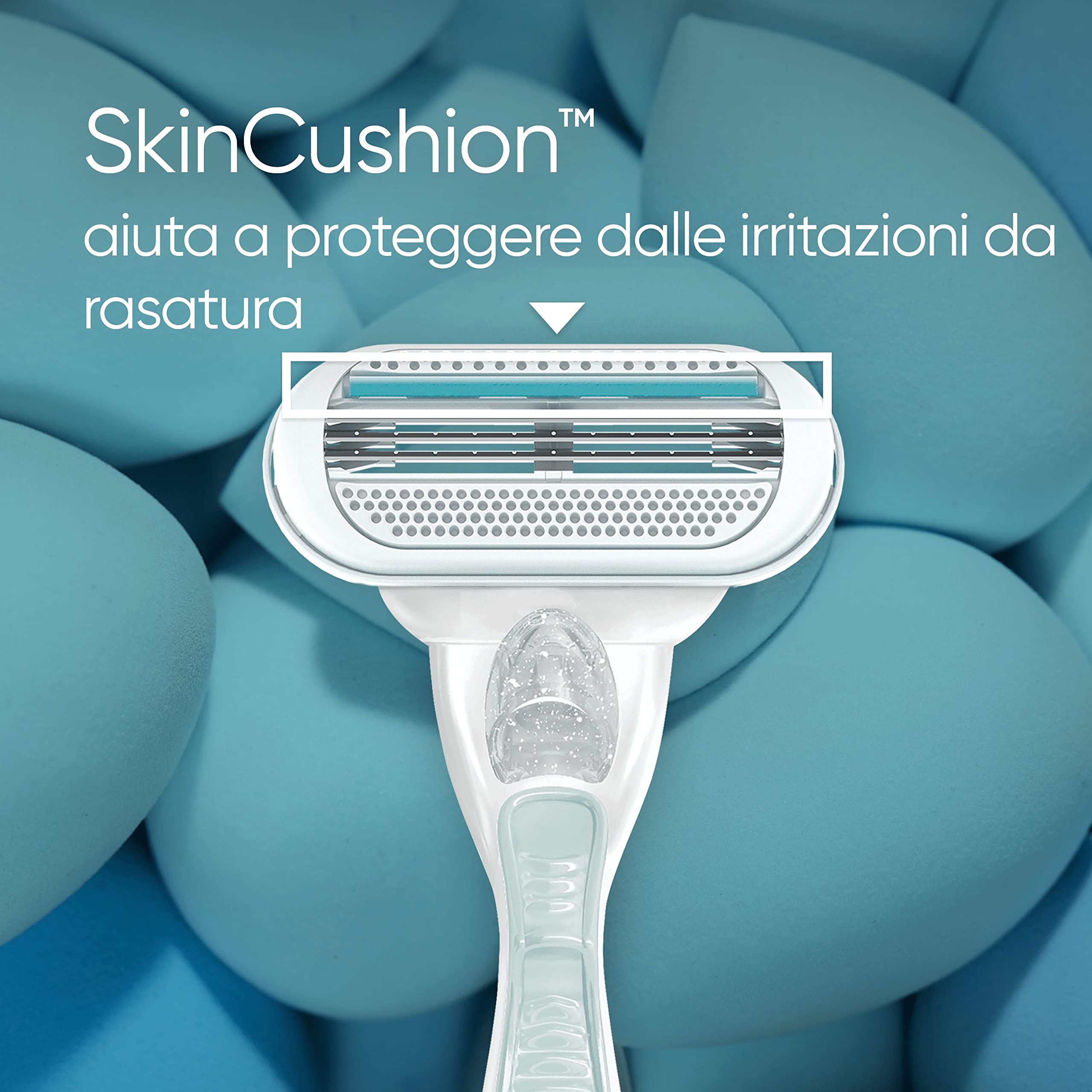 Gillette Venus Deluxe Smooth Sensitive Ricariche Per Rasoio Da Donna, Confezione Da 4, 5 Lame Per Una Rasatura Delicata E Duratura