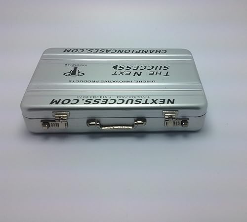 Miniatura 4 de Cartera de aluminio RFID para tarjetas de crédito, diseño de mini maletín para evitar que la tarjeta de crédito electrónica y las tarjetas de débito