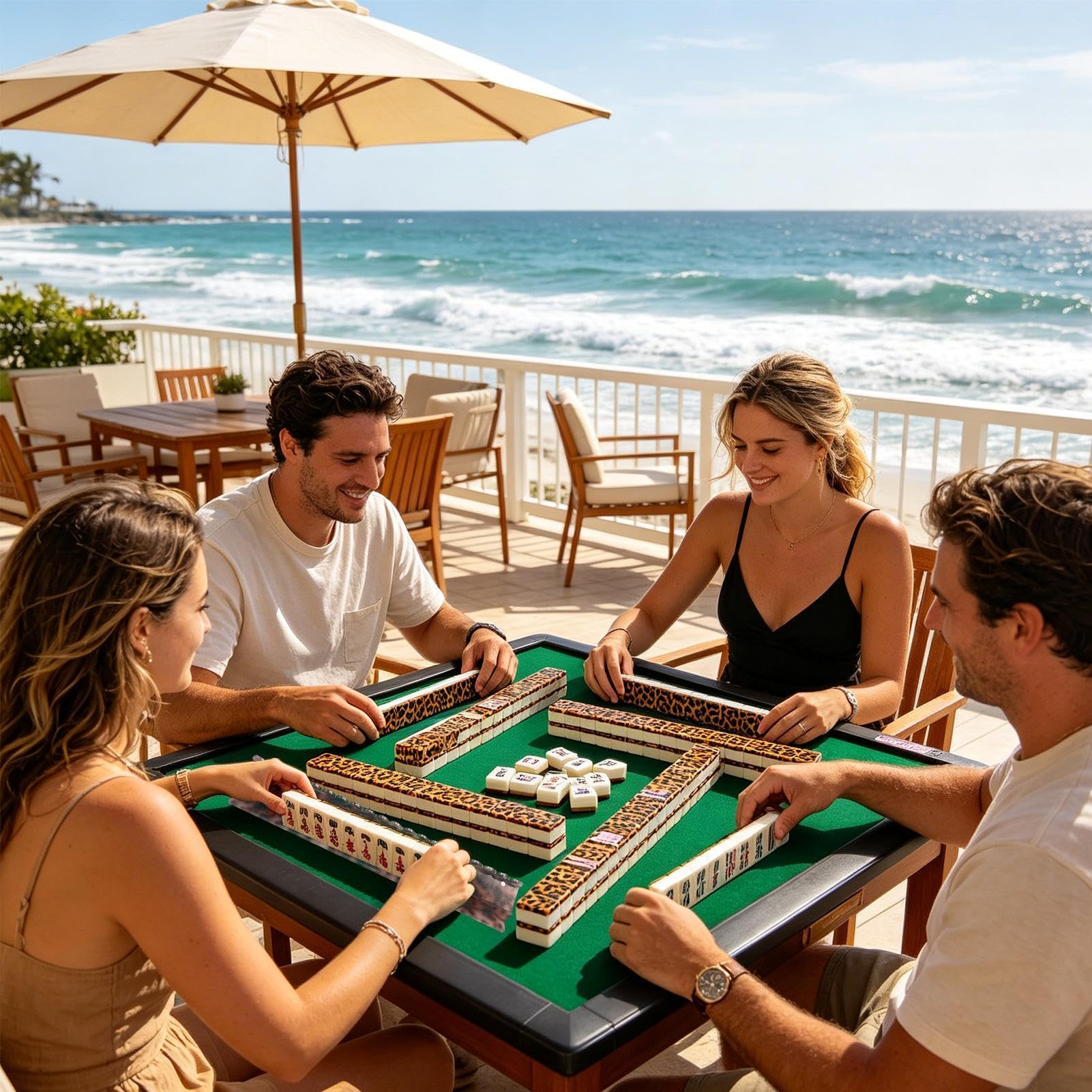 Mahjong i suwak do klocków, akcesoria do gry dla łatwego | Mahjong stojak do zabawy z przyciskami do domu, na imprezy, podróże, do klubu, na święta, uroczyste okazje, dla kobiet i