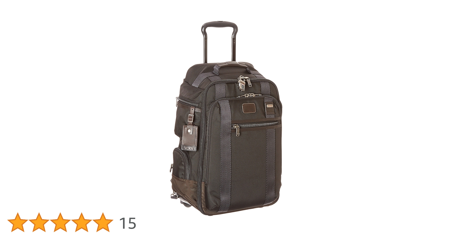 【未使用品】Tumi Peterson Wheeled Backpack Tumi Alpha Bravo Peterson Wheeled Backpack, Hickory, One