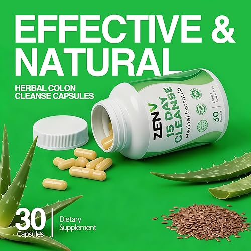 Miniatura 5 de Limpieza de 15 días de restablecimiento intestinal avanzado - Apoyo digestivo natural con hoja de sena y cascara sagrada | Alivio de la hinchazón y