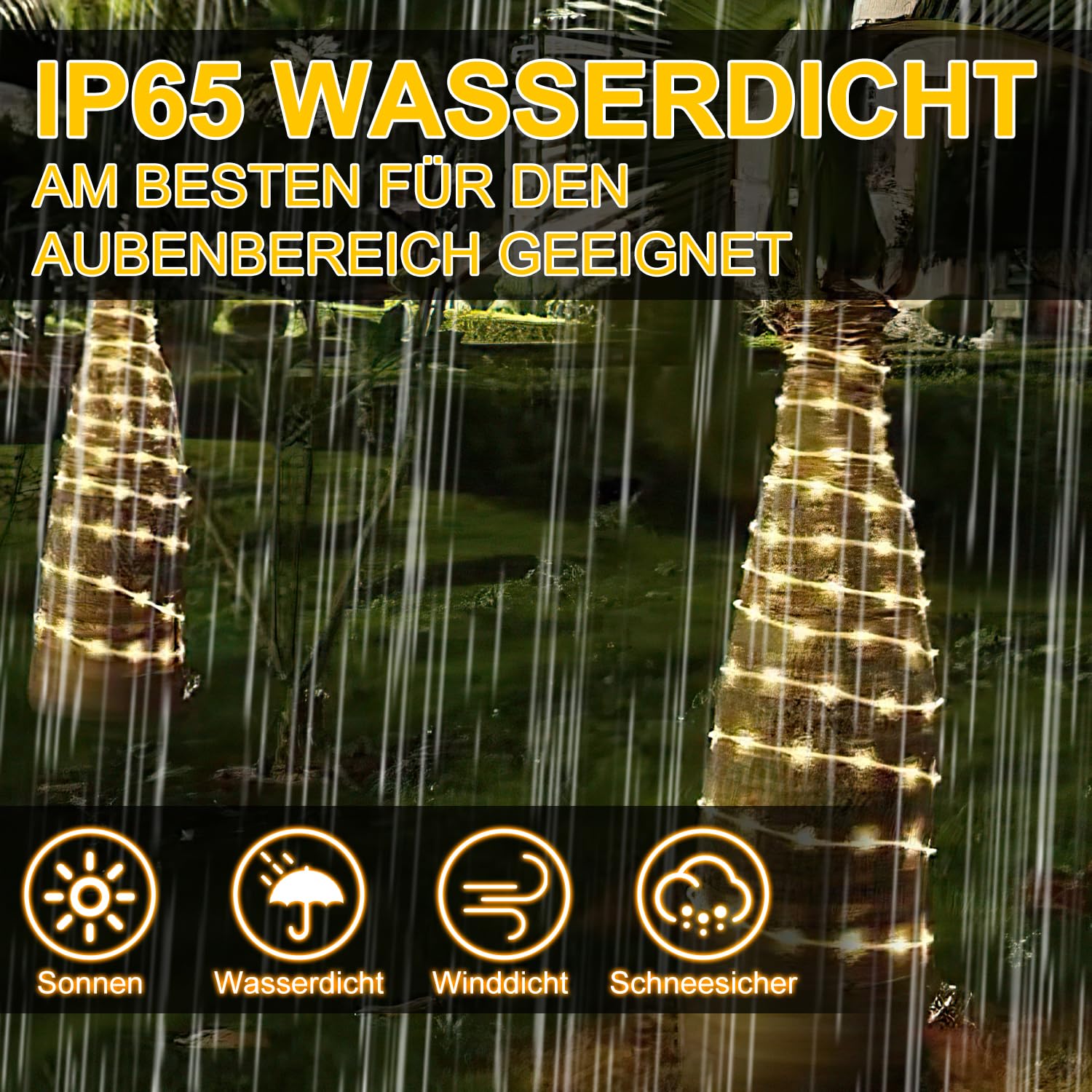 LED Lichterschlauch Außen Innen, 40M 960 LEDs Warmweiß Lichtschlauch mit Timer und 8 Modi Wasserdicht Lichterkette Außen und Innen, für Party Hochzeit Weihnachts Deko | 960 LEDs,8 Lichtmodi,6-Std.-Timer,Speicherfunktion,flexibler PVC-Schlauch,für innen un