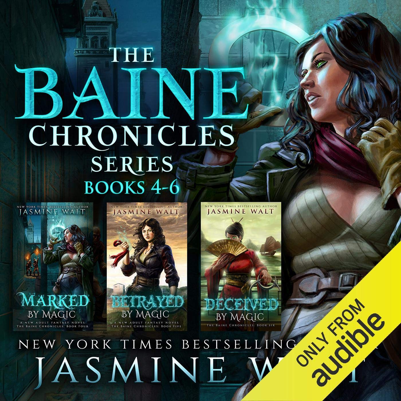 Cover art for The Baine Chronicles Series, Books 4-6: Marked by Magic, Betrayed by Magic, Deceived by Magic (The World of Recca Boxed Sets Book 2)