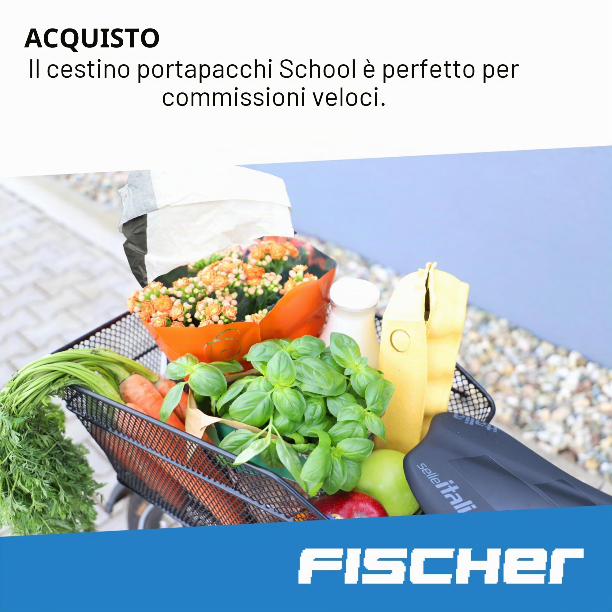 Fischer Cestino Portapacchi Nero 25 kg