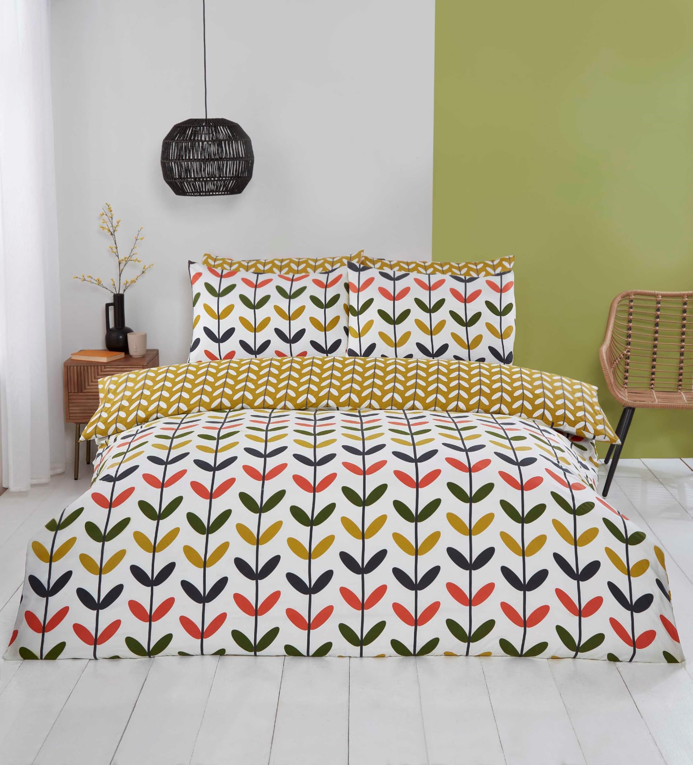 Rapport Home - Duvet Cover Set - Double - Yellow