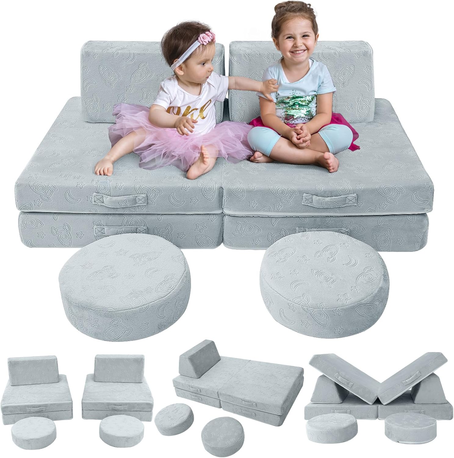 MeMoreCool Kids Couch, Kids Play Couch, Kid Couch Sofa