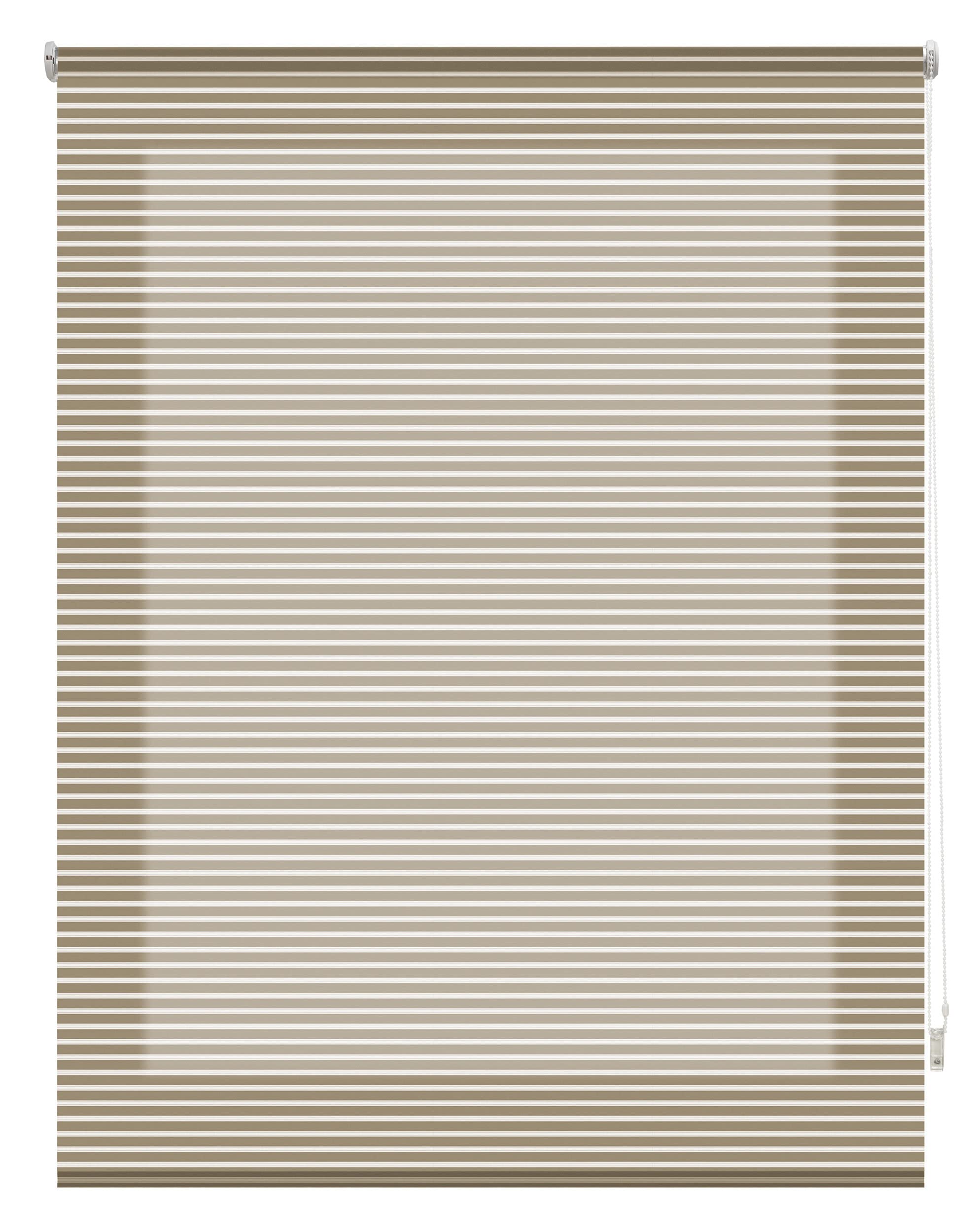 Store Enrouleur translucide à Rayures - Dimensions Store : 140 x 180 cm - Largeur x Longueur : 137 x 175 cm - Store Transparent - Couleur Vision Facile à Installer au Mur ou au Plafond
