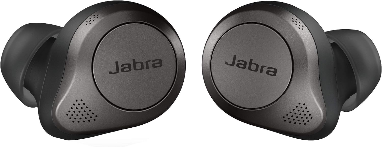 Jabra Elite 85t True Wireless Bluetooth Earbuds, Titanium Black – Advanced Noise-Cancelling Earbuds with Charging Case (Renewed) Jabra Elite 85t True Wireless Bluetooth Earbuds, Titanium Black – Advanced Noise-Cancelling Earbuds with Charging Case (Renewed)