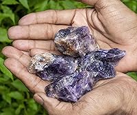 Vista 88 de ZAICUS Rocas en bruto de amatista para pulir, piedras crudas y cristales para hacer joyas, pulido, cabbing, lapidario, rocas fuentes, decoración