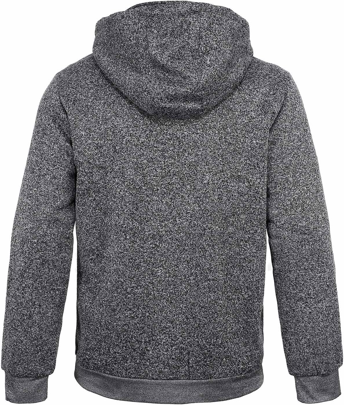 Hoodies for Men Heavyweight Sherpa Lined Jackes Full Zip Fleece Winter Jacket - Image 3