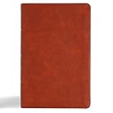 CSB Large Print Personal Size Reference Bible, Digital Study Edition, Burnt Sienna LeatherTouch, Indexed, Red Letter, Sewn Binding, Cross-References, Full-Color Maps, Easy-to-Read Type