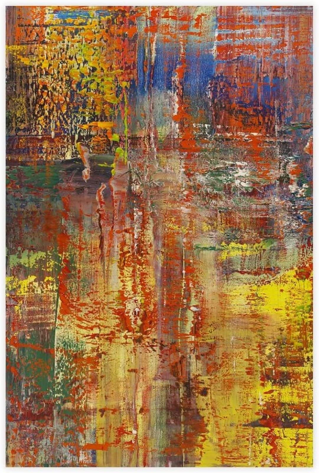 Gerhard Richter peinture sur toile abstraite haute definition format 50x70