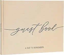 Livro de visitas elegante para recepção de casamento, lindo livro de visitas para chá de bebê e decoração de casamento, 96 páginas em branco para fazer login, fotos e fotos Polaroid, capa de