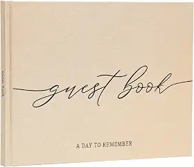 Livro de visitas elegante para recepção de casamento, lindo livro de visitas para chá de bebê e decoração de casamento, 96 páginas em branco para fazer login, fotos e fotos Polaroid, capa de