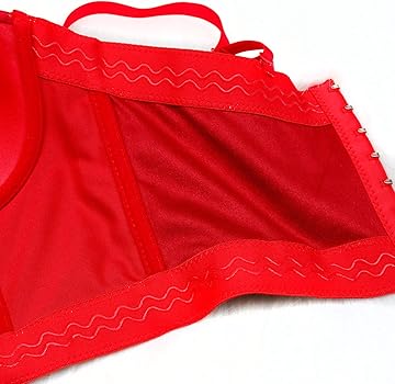 Amazon.com: ELLACCI Faux Suede Leather Bustier Crop Top Push Up