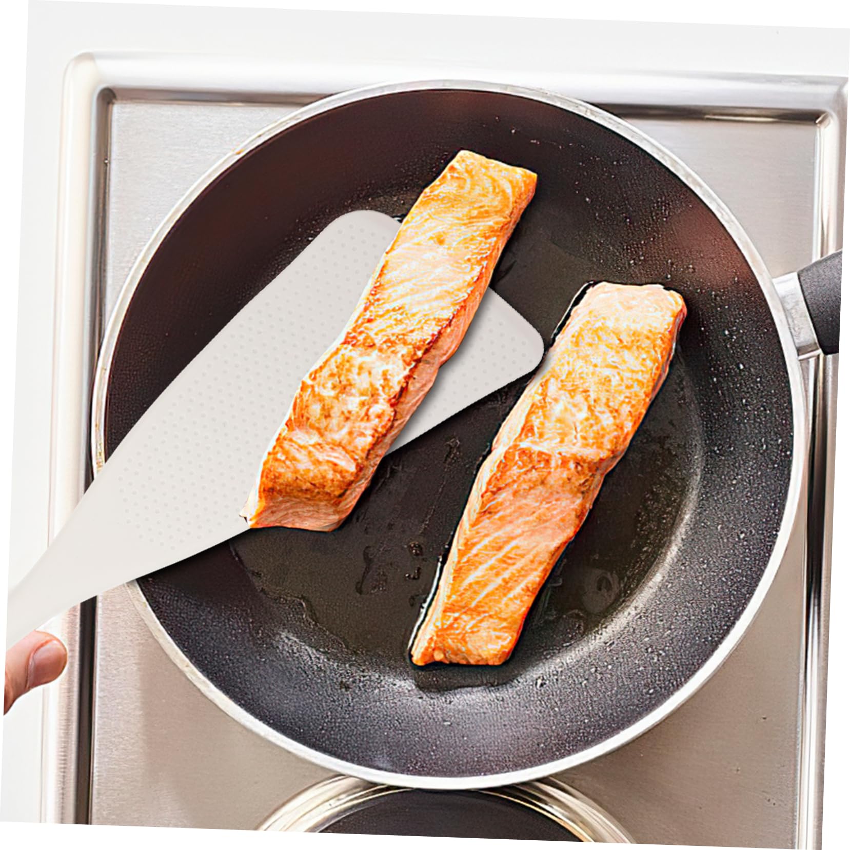 IMIKEYA 5 Stück Pfannenwender Für Gebratenen Fisch Wok Kleiner Pfannenwender Antihaft Silikonspatel Steakspatel Wiederverwendbarer Silikonspatel Silikon Fischspatel Haushalts
