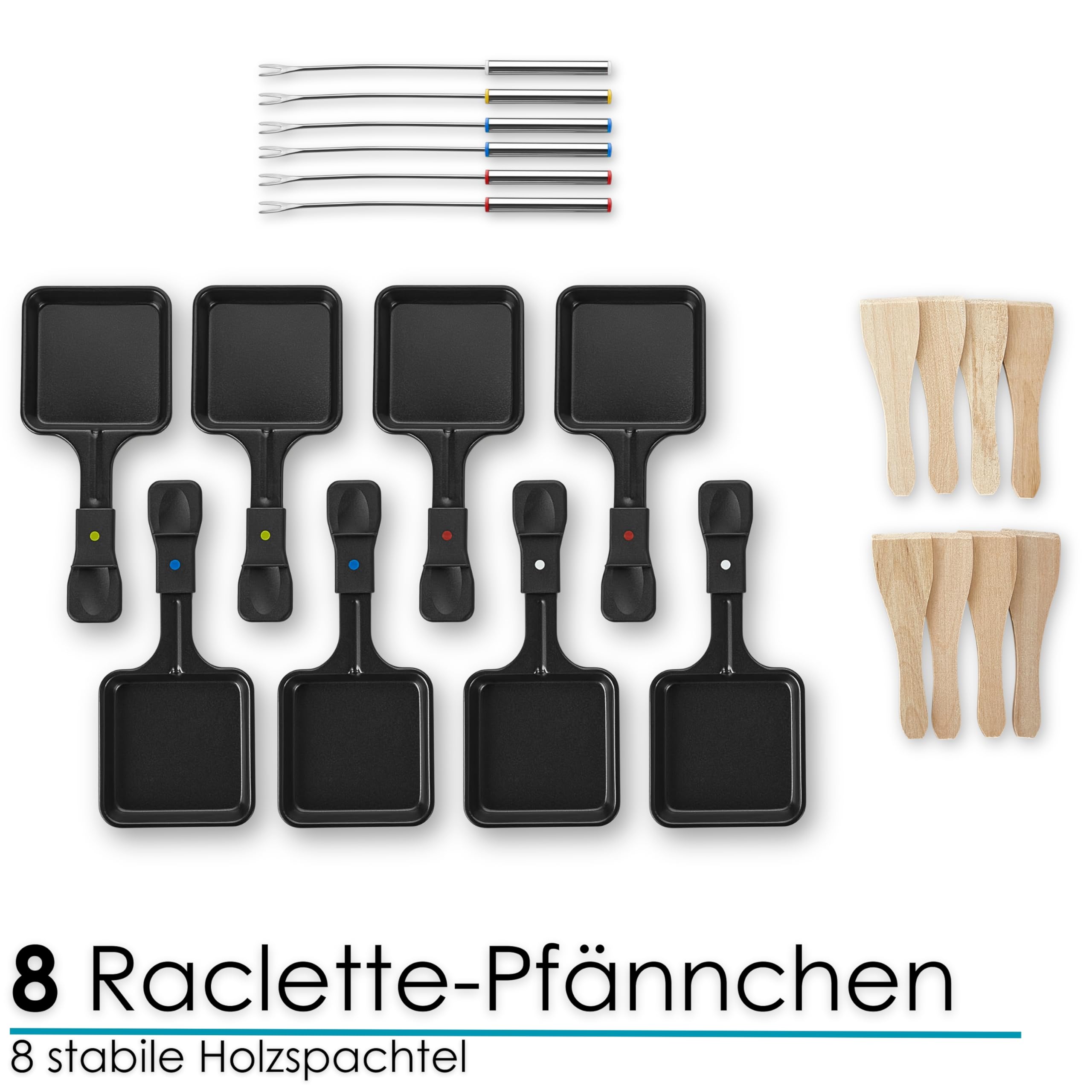 Raclette z Zestawem Do Fondue Elektryczny Grill Stołowy dla 8 Osób z Płytą z Kamienia Naturalnego