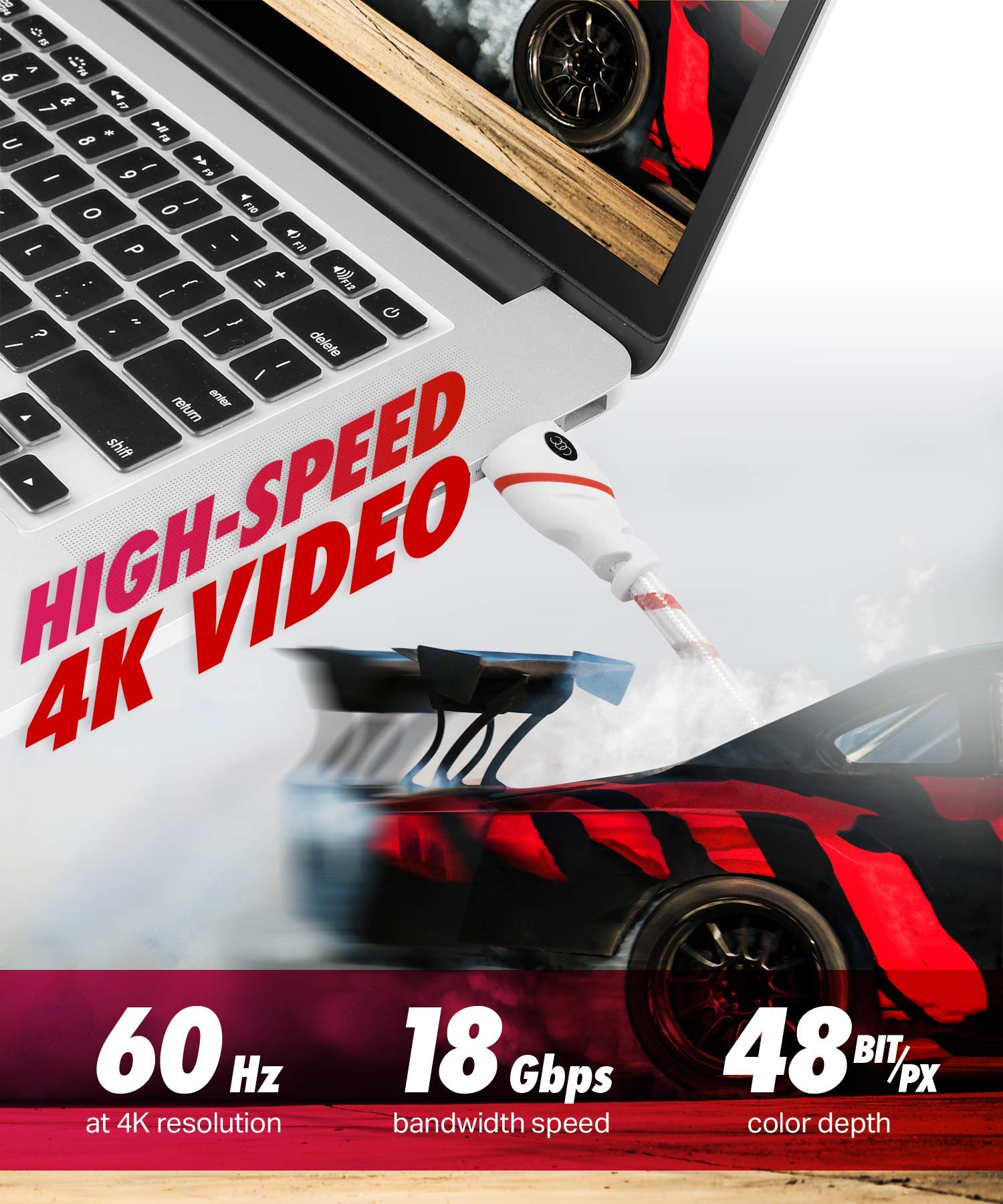 Buy HDMI Cable 30 ft 4K Resolution UHD 2.0b Ready Supports