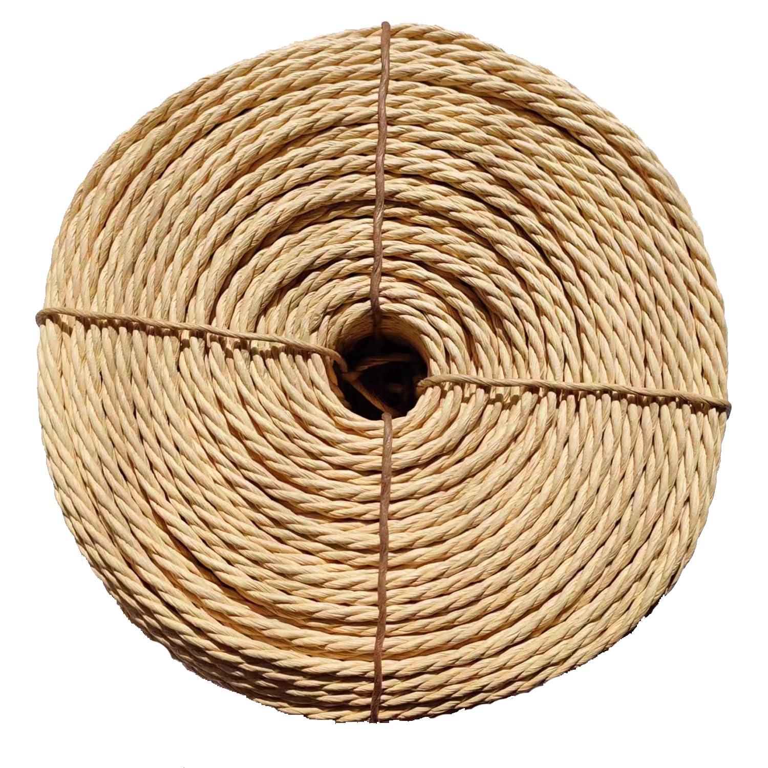 Cuerda de papel kraft de 5 mm x 100 metros para rascador de gatos, árbol, jardín, encuadernación, manualidades, material de embalaje