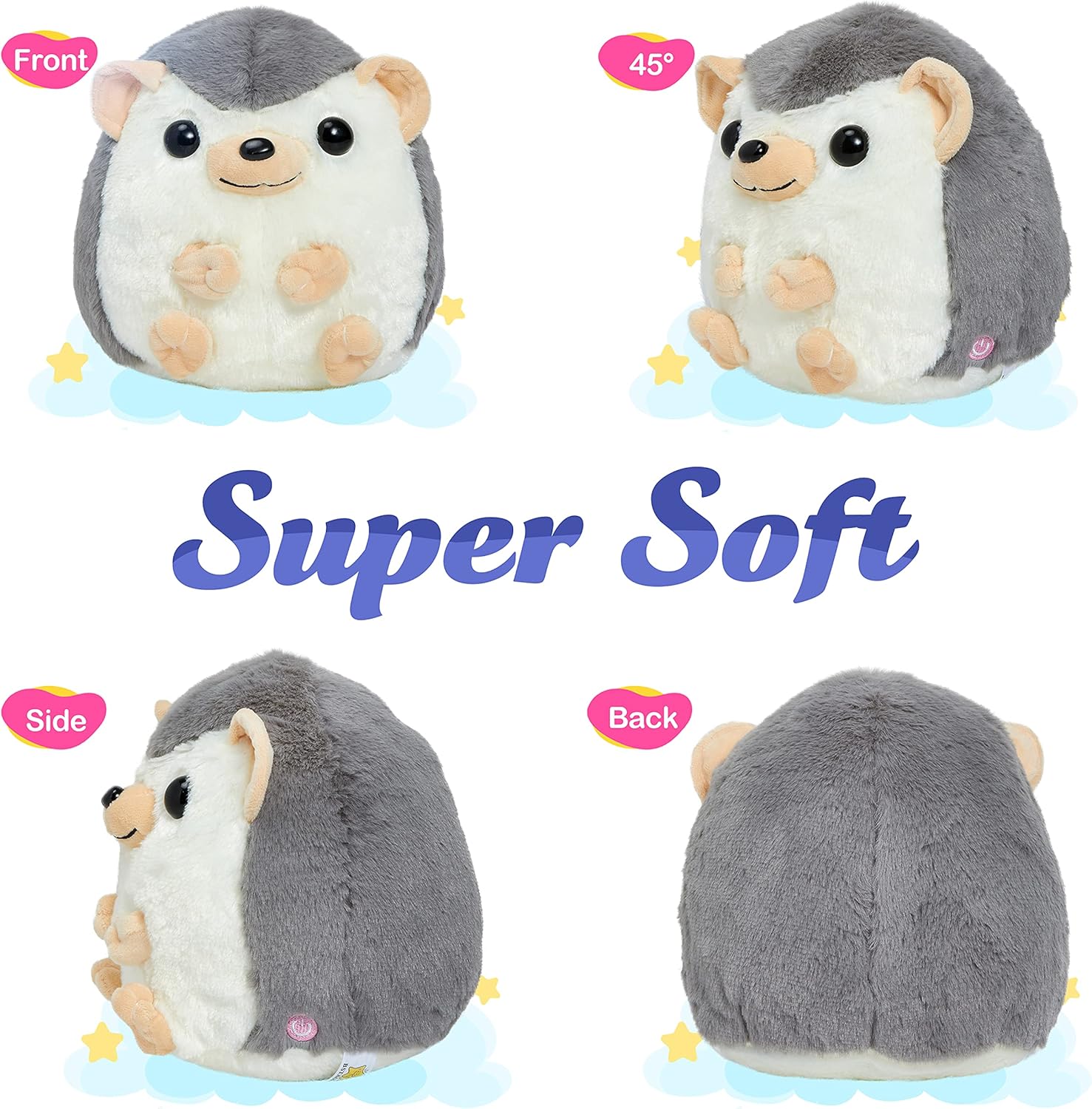 christmas hedgehog plush