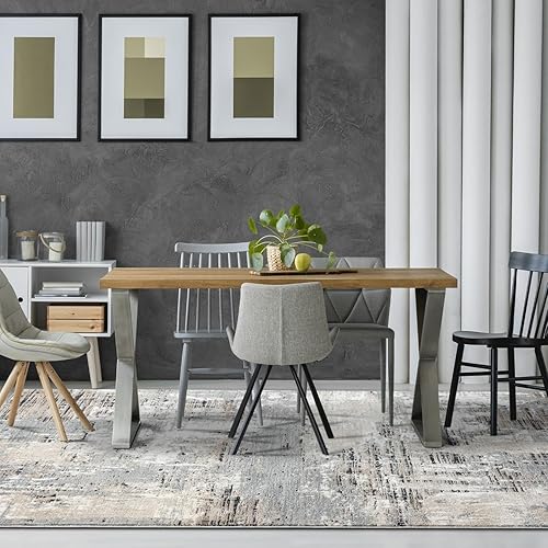 Miniatura 4 de LUXE WEAVERS Alfombra abstracta envejecida beige 5x7