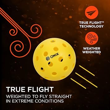 Onix Pickleball Outdoor Balls Pure 2 and Dura 40 Pack for Durable, High-Performance Play on Outdoor Courts