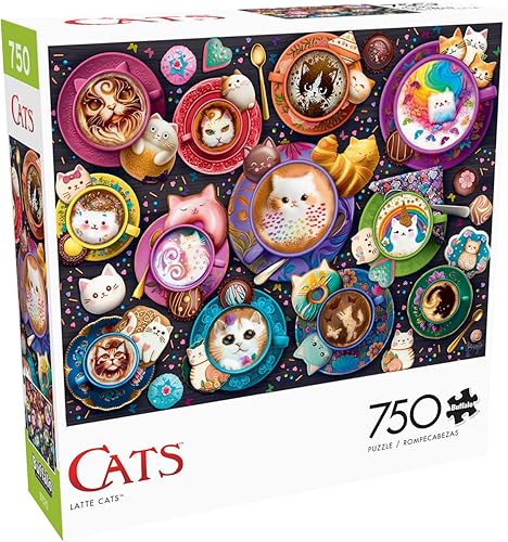 Miniatura 3 de Buffalo Games - Brigid Ashwood - Latte Cats - Rompecabezas de 750 piezas para adultos - Rompecabezas desafiante perfecto para noches de juego - El