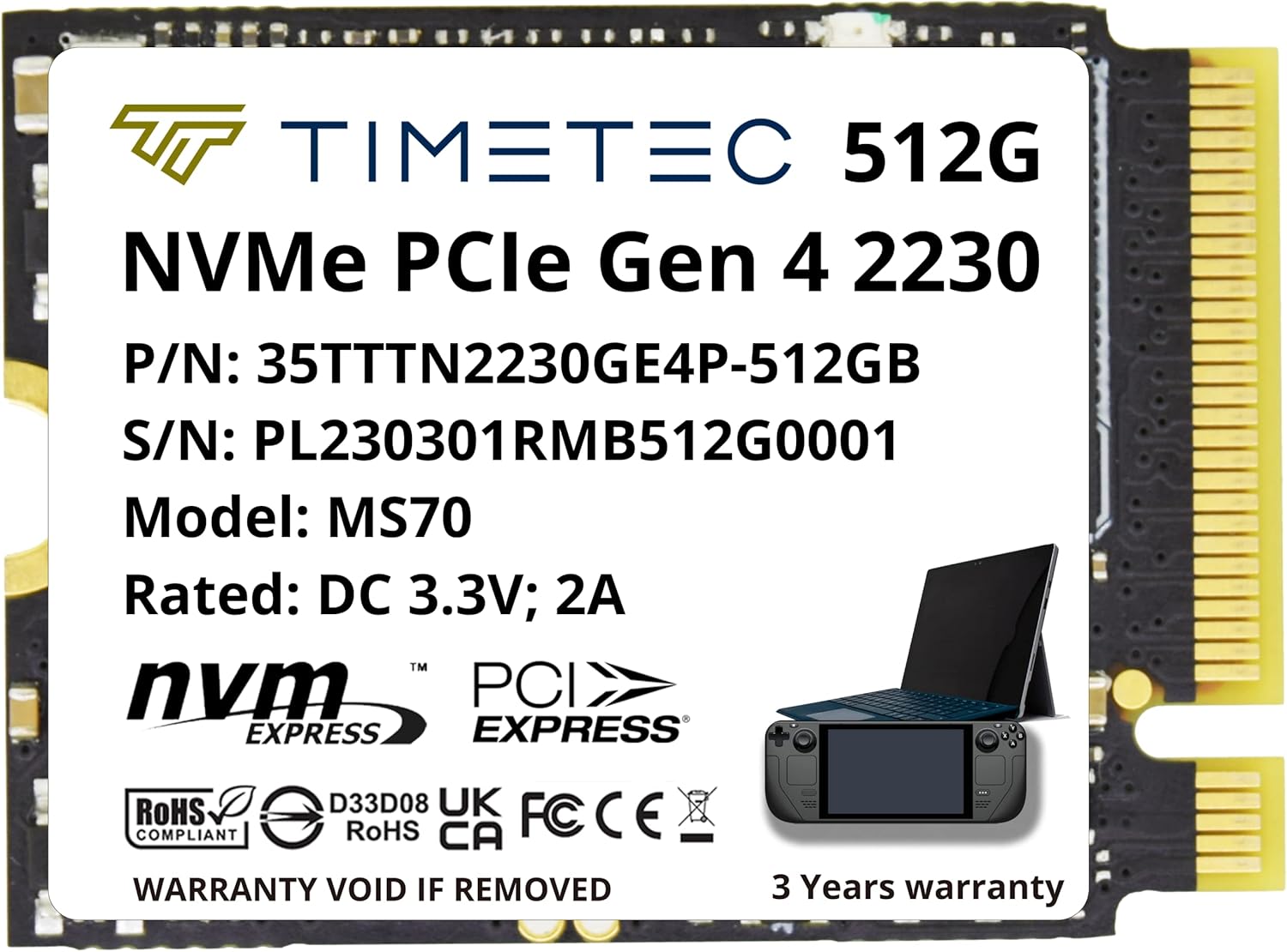 Timetec SSD M.2 2230 de 512 GB: Testado por 7 dias para gamers
