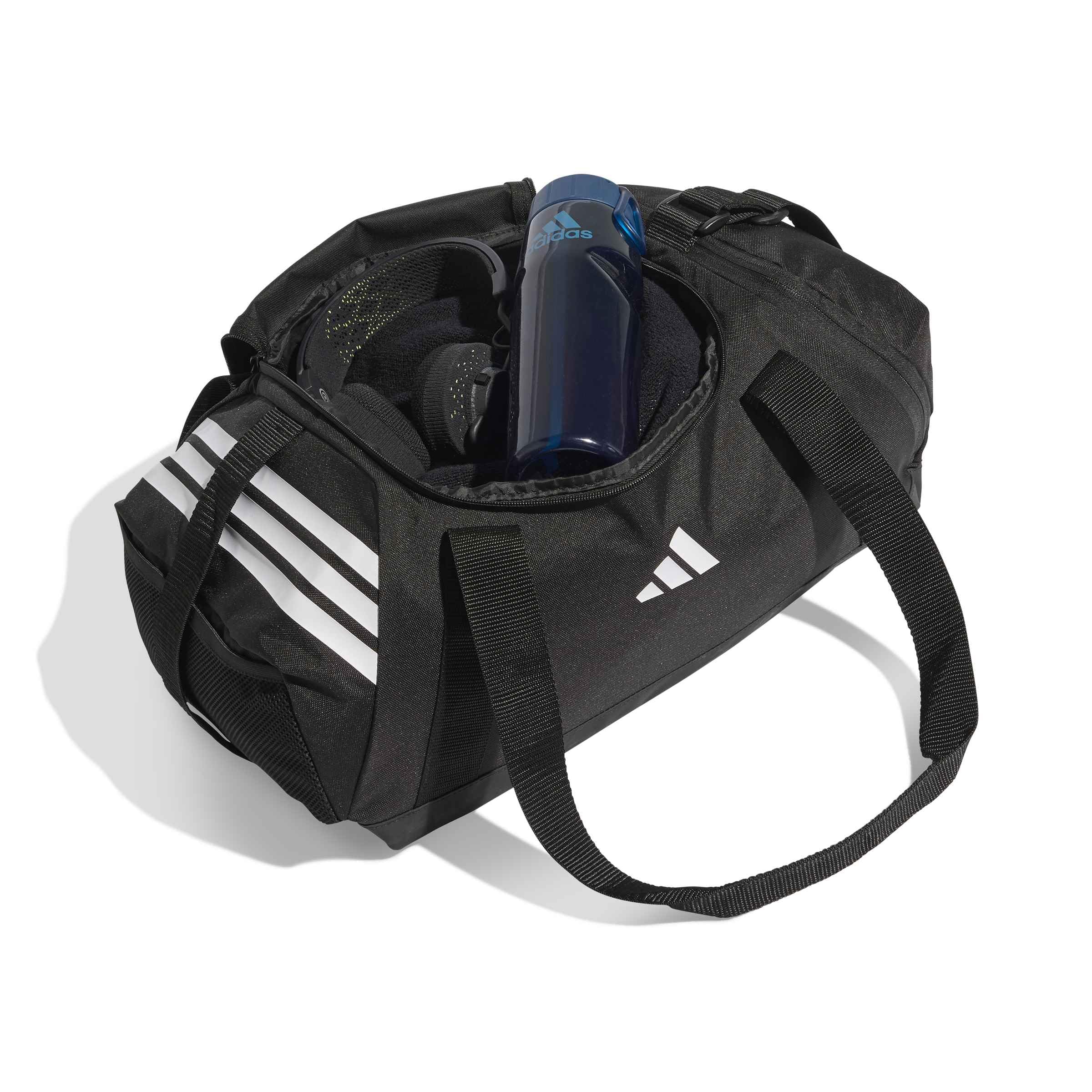 adidas Unisex Tiro Duffle Bag Small Duffel Bag, Black/White, One Size