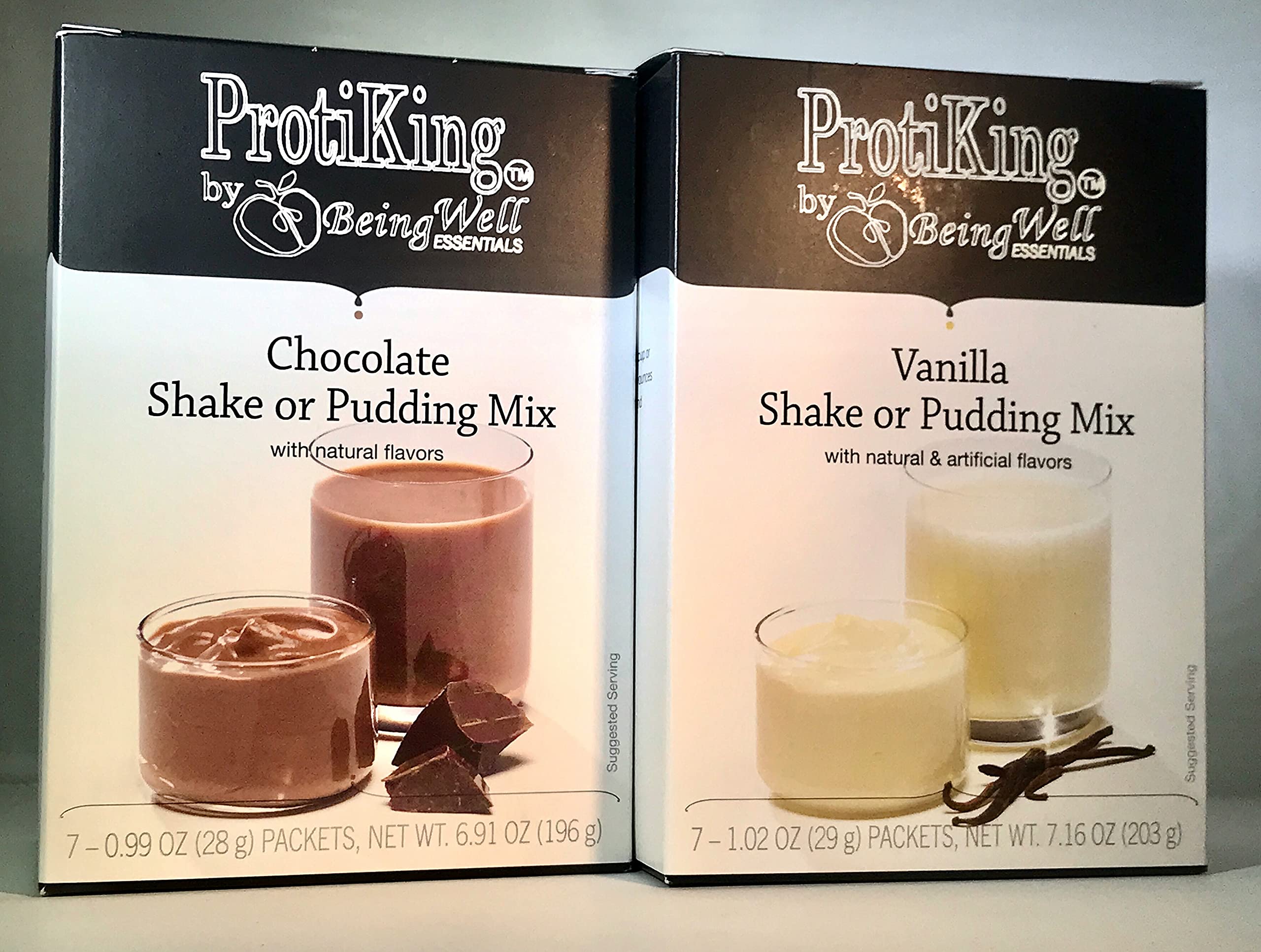 Proti Fit Chocolate and Vanilla Pudding/Shake high protein diet bundle (14 Servings) - | Healthy Nutritious|, Low Calorie, Low Fat, Low Carb, Low Sugar