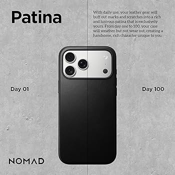 【未使用】NOMAD iPhone 17 Modern Leather Case Amazon.com: NOMAD Modern Leather Case Black Compatible with