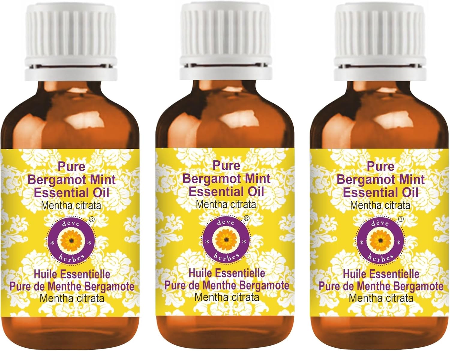 Bergamot Mint Essential Oil 3x100ml