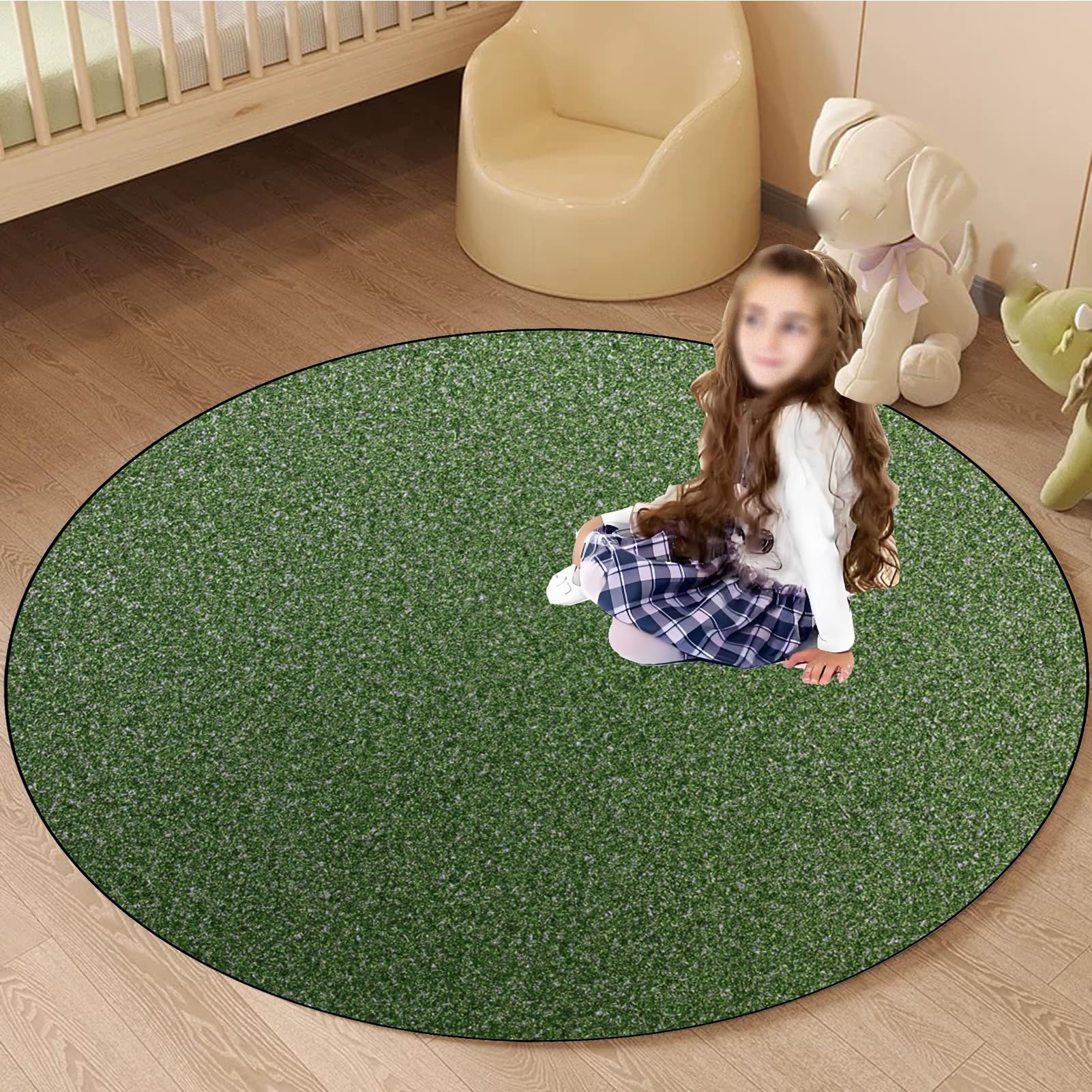 140 cm Redondo Alfombra Silla Gaming, Alfombra Multiusos para el Hogar, Protector Suelo Silla Ruedas, Alfombra de Protección de Suelo, Alfombra de Suelo para Suelos Duros, Laminado