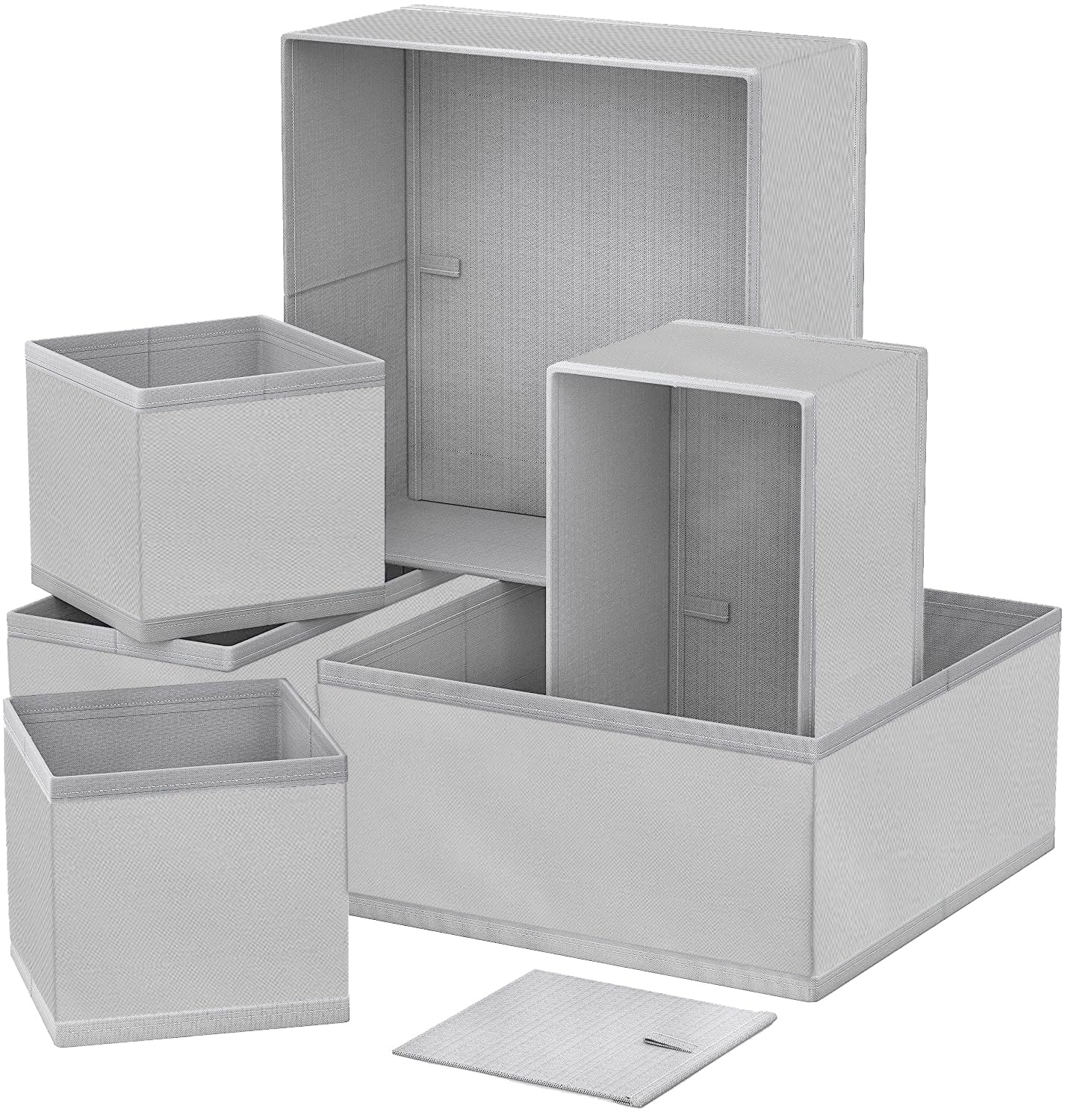 KIKA HOMS Wardrobe organizer for clothes, Organisers Drawer Storage Box Drawers, Clothes Organiser for Wardrobe for Baby Clothes, Bra, Underwear, Socks, Lingerie, Ties, Scarves, (6 Pcs, Steel Grey) (B0D422WPBR) Amazon Price History, Amazon Price Tracker